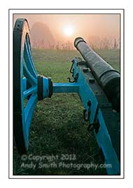 Canon at Sunrise in Valley forge